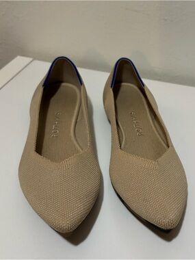 Rothy’s Knit Ballet Flats in Beige